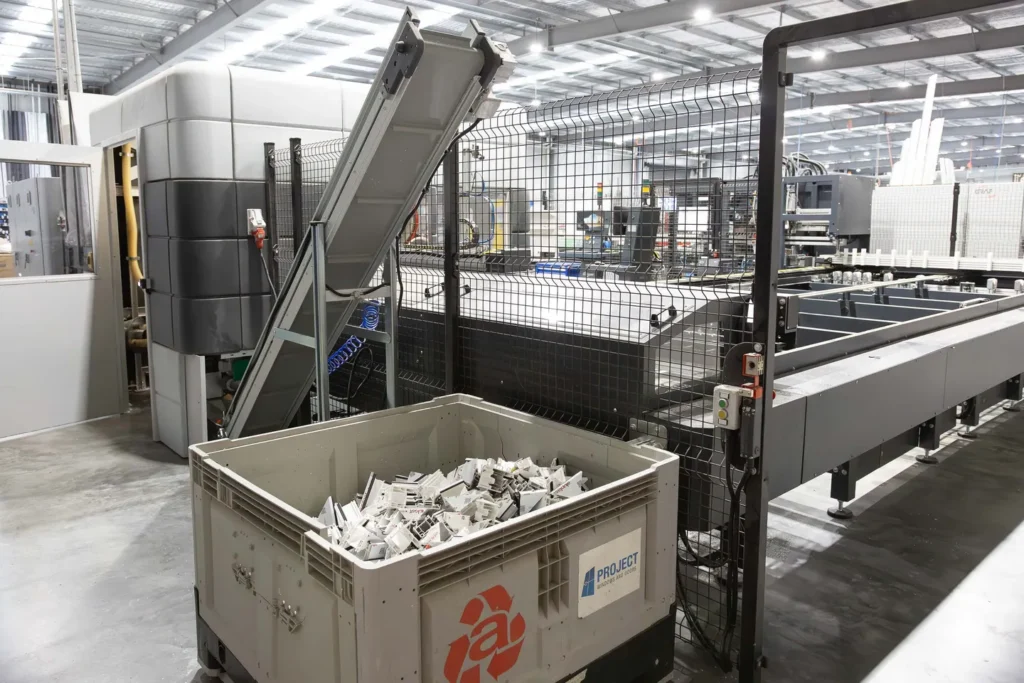 Recycling at the perfect windows and doors factory floor